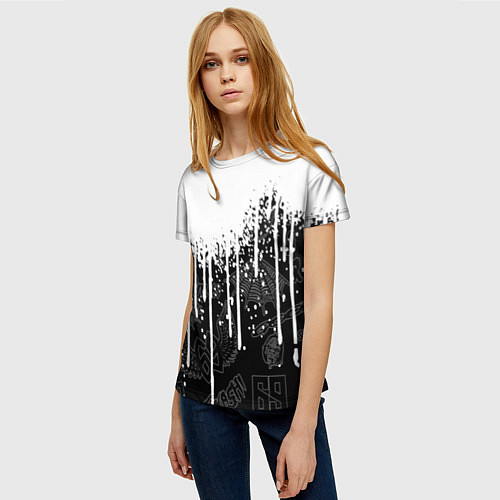 Женская футболка 6ix9ine / 3D-принт – фото 3