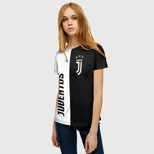 Женская футболка JUVENTUS / 3D-принт – фото 3