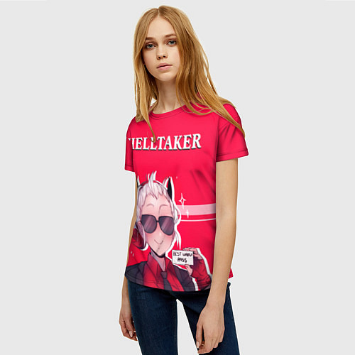 Женская футболка HELLTAKER / 3D-принт – фото 3