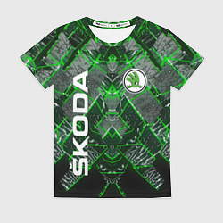 Футболка женская SKODA, цвет: 3D-принт