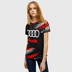 Футболка женская AUDI, цвет: 3D-принт — фото 2