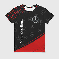 Футболка женская MERCEDES МЕРСЕДЕС, цвет: 3D-принт