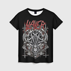 Футболка женская Slayer, цвет: 3D-принт