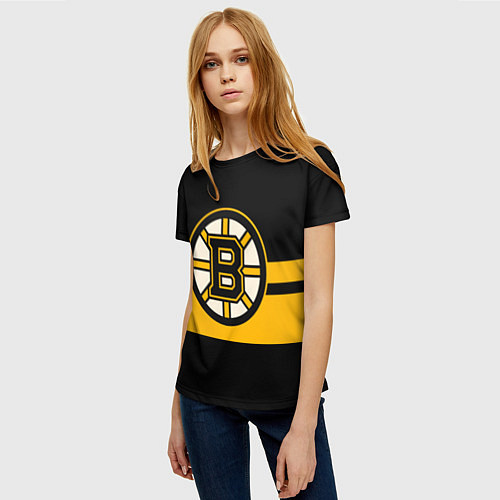 Женская футболка BOSTON BRUINS NHL / 3D-принт – фото 3