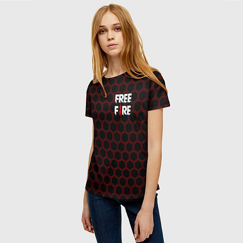 Женская футболка FREE FIRE ФРИ ФАЕР / 3D-принт – фото 3
