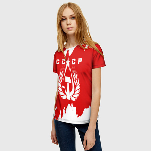 Женская футболка СССР / 3D-принт – фото 3