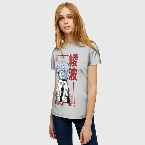 Женская футболка Рэй Аянами / 3D-принт – фото 3