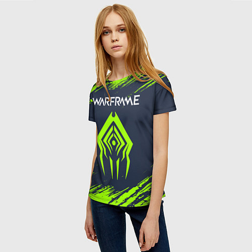 Женская футболка WARFRAME ВАРФРЕЙМ / 3D-принт – фото 3