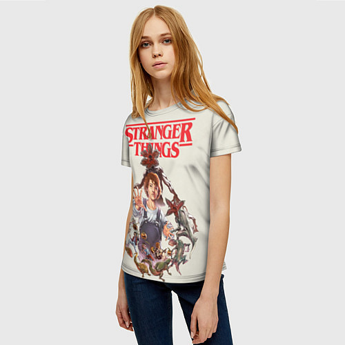 Женская футболка Stranger Things / 3D-принт – фото 3