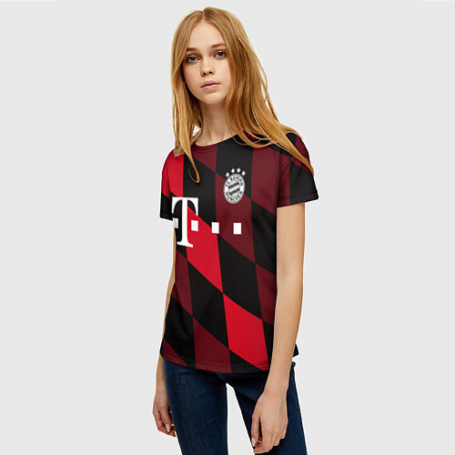 Женская футболка ФК Бавария Мюнхен / 3D-принт – фото 3