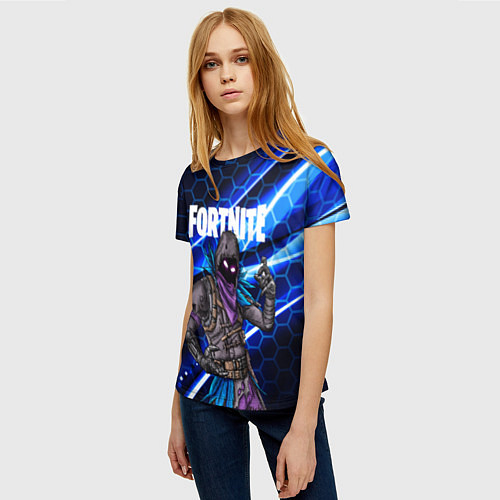 Женская футболка FORTNITE RAVEN / 3D-принт – фото 3