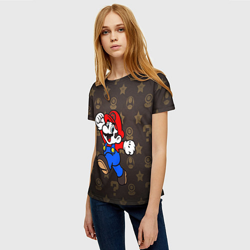 Женская футболка Mario / 3D-принт – фото 3