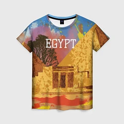 Футболка женская Египет Пирамида Хеопса, цвет: 3D-принт