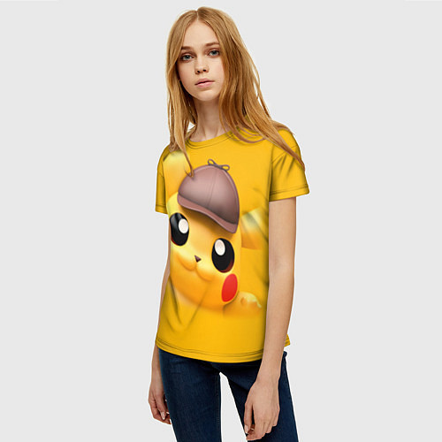 Женская футболка Pikachu Pika Pika / 3D-принт – фото 3