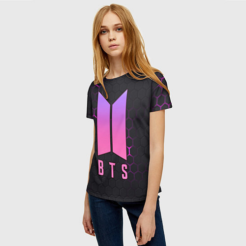 Женская футболка BTS / 3D-принт – фото 3