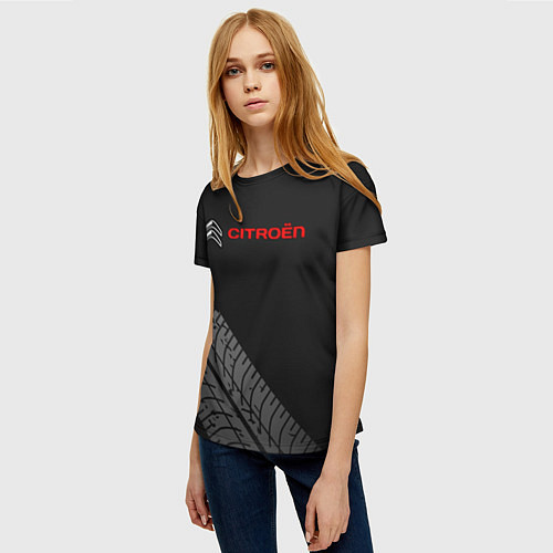 Женская футболка CITROEN / 3D-принт – фото 3