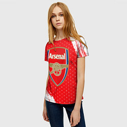 Футболка женская ARSENAL Арсенал, цвет: 3D-принт — фото 2