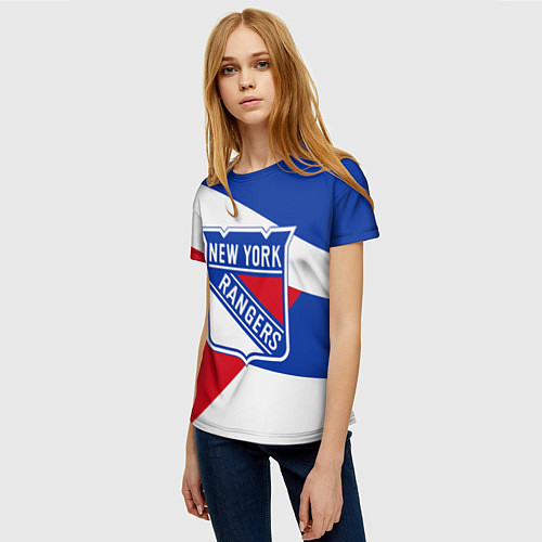 Женская футболка Нью-Йорк Рейнджерс / 3D-принт – фото 3