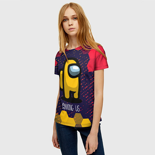 Женская футболка AMONG US АМОНГ АС / 3D-принт – фото 3