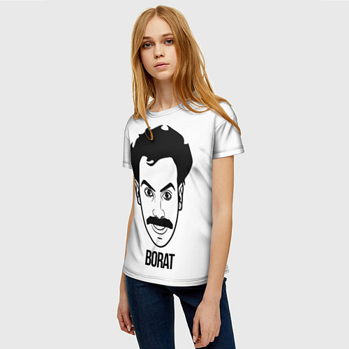 Женская футболка Борат / 3D-принт – фото 3