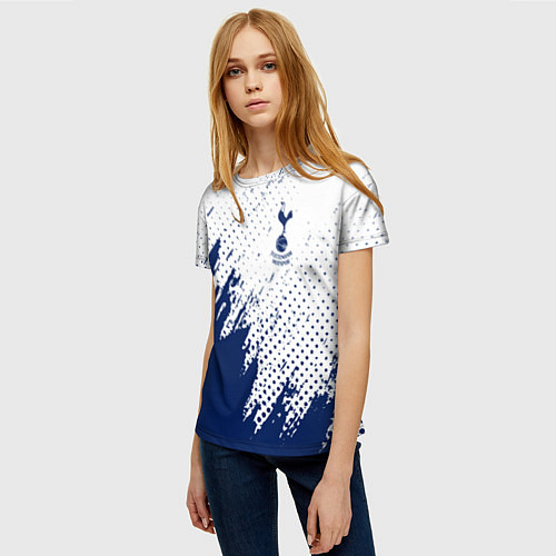 Женская футболка Tottenham Hotspur / 3D-принт – фото 3