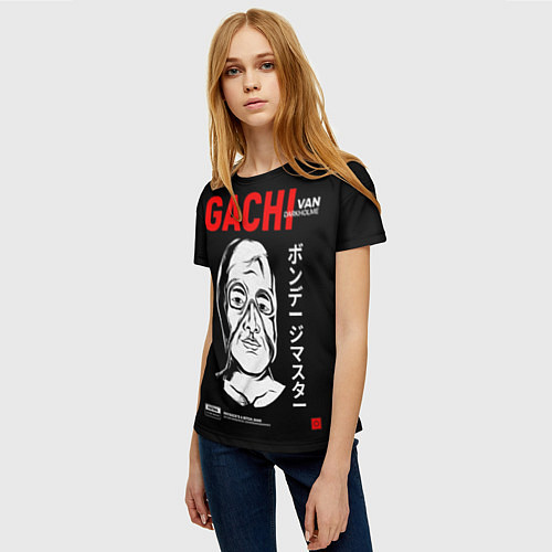 Женская футболка Gachimuchi Van Darkholm / 3D-принт – фото 3
