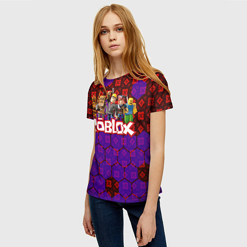 Женская футболка Roblox Роблокс / 3D-принт – фото 3