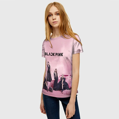Женская футболка BLACKPINK x PUBG / 3D-принт – фото 3