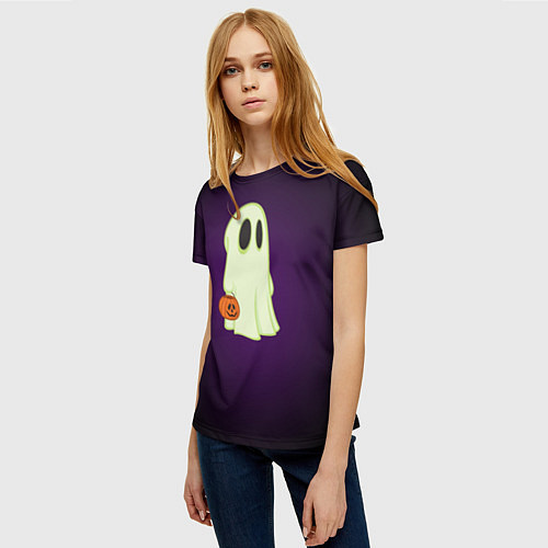 Женская футболка Halloween / 3D-принт – фото 3