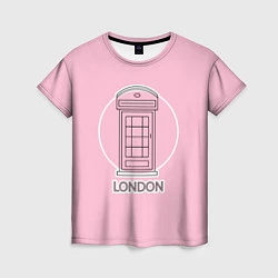 Женская футболка Телефонная будка, London