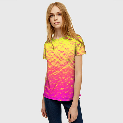 Женская футболка Яркий закат / 3D-принт – фото 3