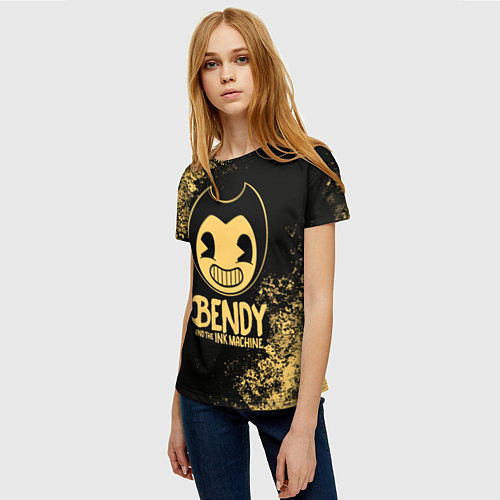 Женская футболка Bendy And The Ink Machine / 3D-принт – фото 3