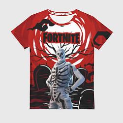 Футболка женская СКЕЛЕТ FORTNITE, цвет: 3D-принт