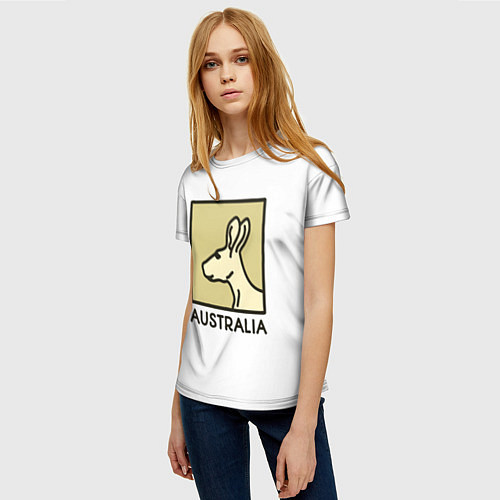 Женская футболка Australia / 3D-принт – фото 3