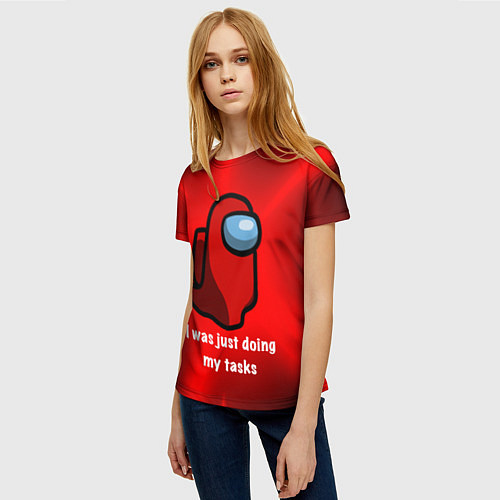 Женская футболка Among Us / 3D-принт – фото 3