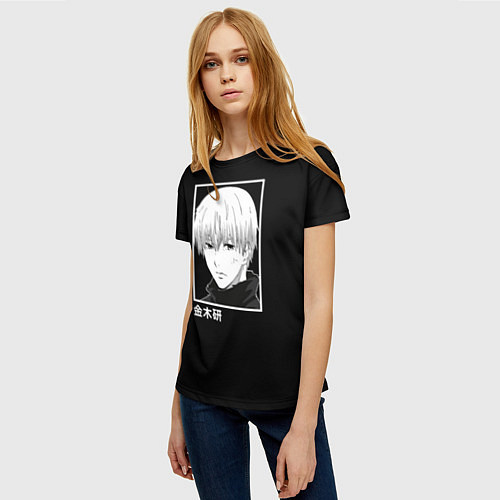 Женская футболка Кен Канеки / 3D-принт – фото 3