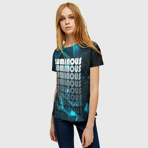 Женская футболка LUMINOUS / 3D-принт – фото 3