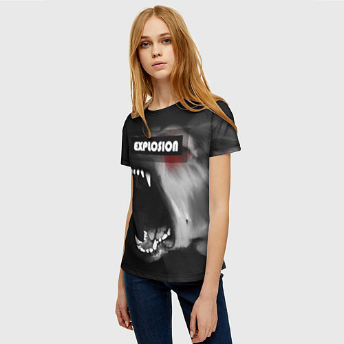 Женская футболка EXPLOSION ВЗРЫВНОЙ / 3D-принт – фото 3