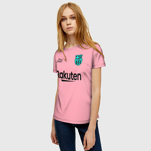 Женская футболка BARCELONA резервная 2021 / 3D-принт – фото 3