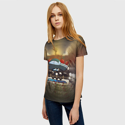 Женская футболка AbstractWorld / 3D-принт – фото 3