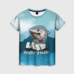 Футболка женская Baby Shark, цвет: 3D-принт