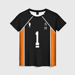 Футболка женская Форма капитана Haikyuu!!, цвет: 3D-принт