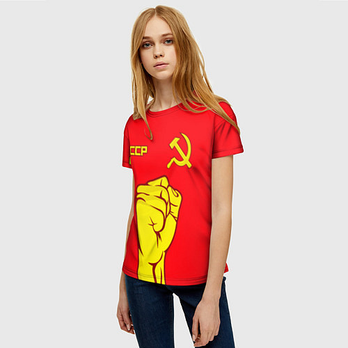 Женская футболка СССР / 3D-принт – фото 3