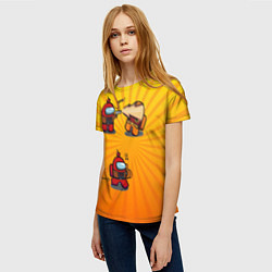 Футболка женская Among Us, цвет: 3D-принт — фото 2