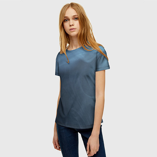 Женская футболка Дымчатый / 3D-принт – фото 3