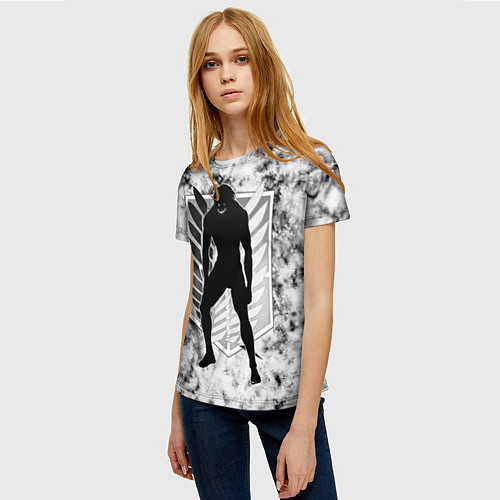 Женская футболка Вторжение Гигантов / 3D-принт – фото 3
