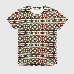 Футболка женская Узоры, цвет: 3D-принт