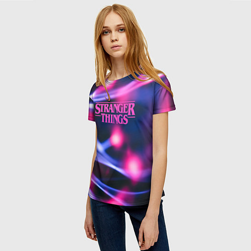 Женская футболка STRANGER THINGS S / 3D-принт – фото 3