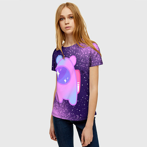 Женская футболка AMONG US - SPACE / 3D-принт – фото 3