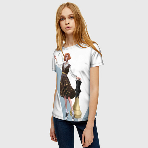 Женская футболка Ход Королевы / 3D-принт – фото 3